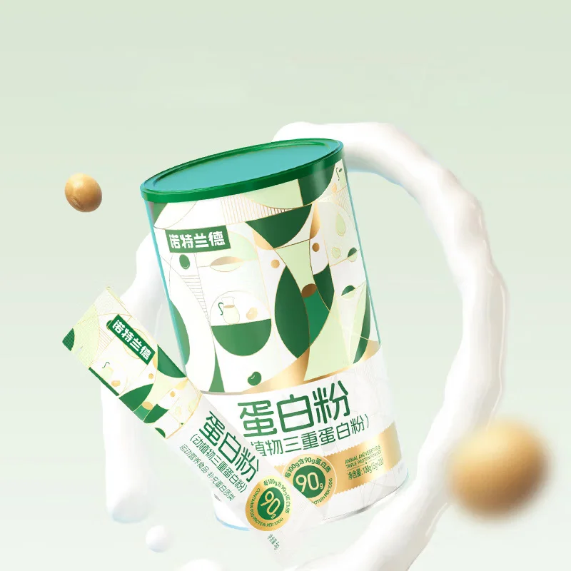 Protein powder for supplementing nutrition, triple protein powder for animals and plants