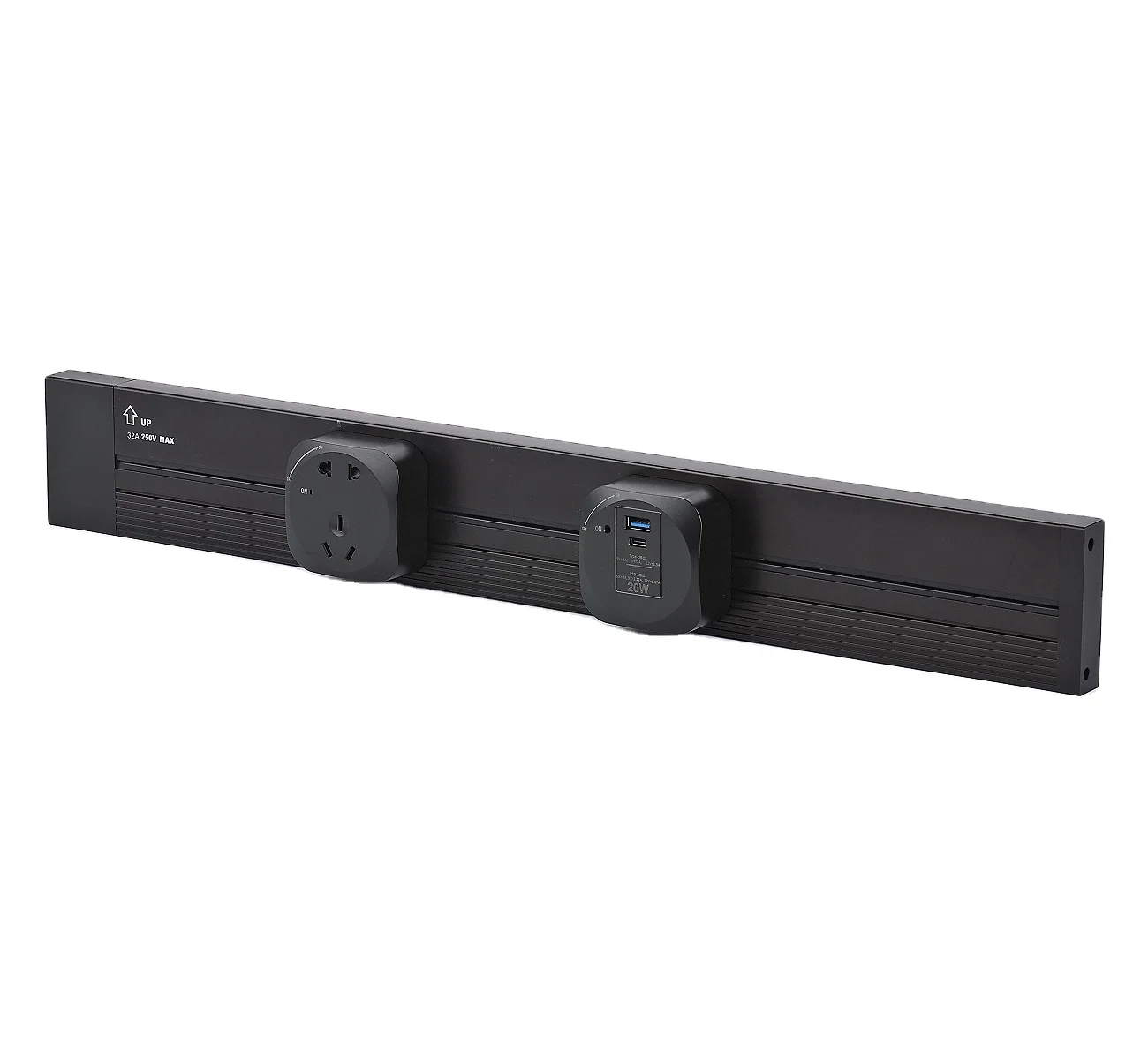 Igercn серый черный серебряный цвет поверхности трековой системы вытяжная настольная розетка 3 банды розетка/din-рейке розетка с 60 см