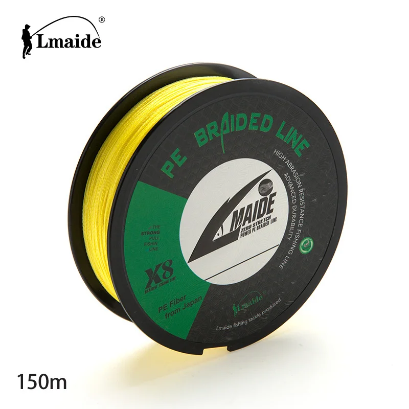 
150m 8 Strands PE Braided Fishing Line High Strength Abrasion Resistant Monofilament Fishing Line 4LB-200LB 