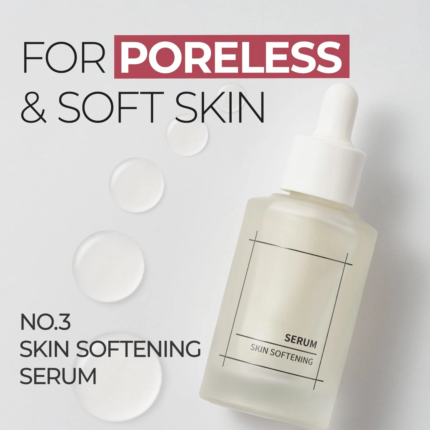 Natural Ingredients Niacinamide Smoothing Glow Skin Pore Care Textured Softening Serum For Face