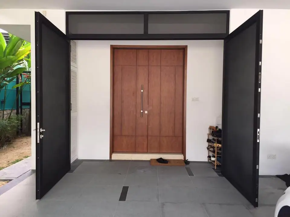 Swing Windows Door With Premium Security Solution Mesh & Aluminium Sash Customize