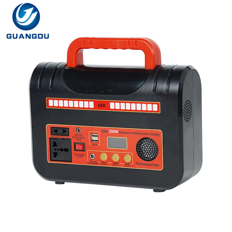 High Power Emergency 300W Solar Generator Battery Outdoor Portable Solar Power Station