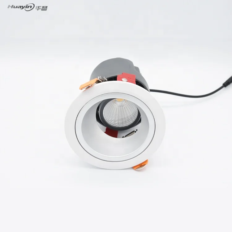 97Ra Commercial indoor projector adjustable dimmable  25W 30W 35W recessed cob ceiling led profile spotlight