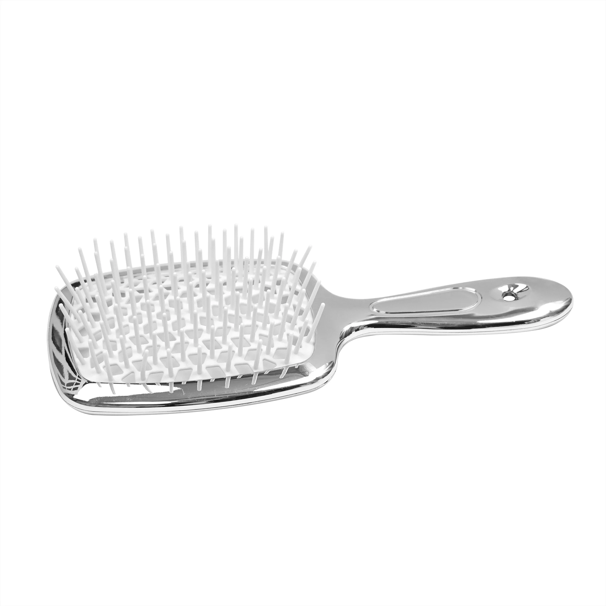 Free Sample Hollowed-out Customized Logo scalp massage comb hair brush ABS Detangling Vent Shower Hair Brush