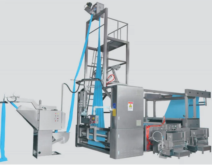 BU-211 Full Automatic E+L Rope Opener Machine for Tubular Fabric Slitting