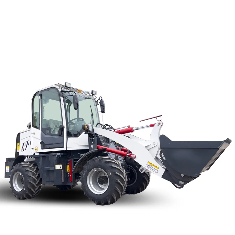articulated new 0.8 ton  mini loader tractor zl 08 zl 10 front bucket wheel loader with air conditioner joystick