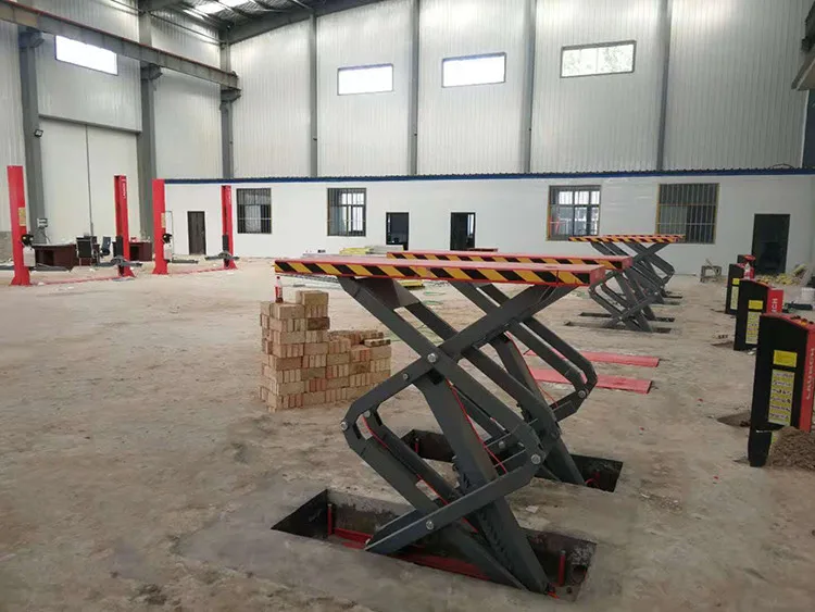 New Scissor Hydraulic Garage Car Lift/ On Ground Auto Lifter/scissor Lifting Elevator