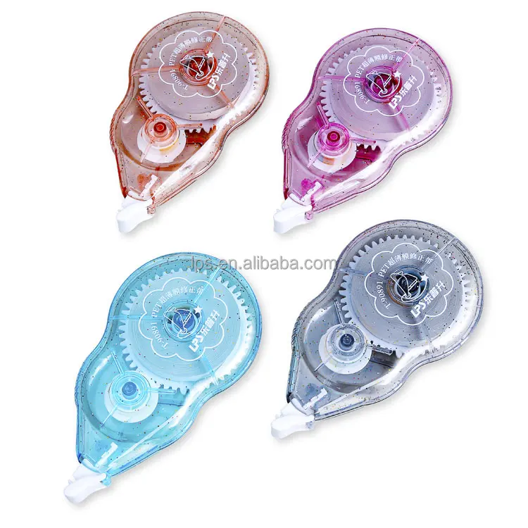 BlingBling Series  New Design Correction Supplies Stationery High Quality 12m Plastic Correction Tape