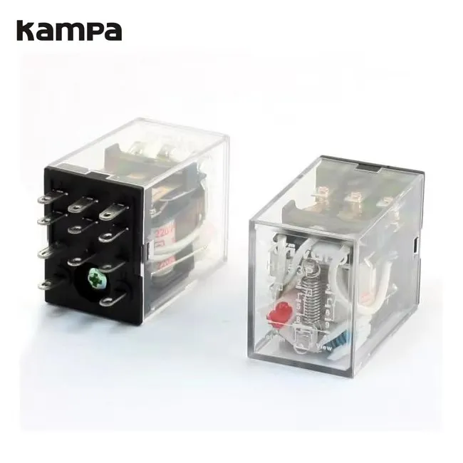 12VDC MY3NJ HH53P Electromagnetic Relay 3NO3NC Contacts General Purpose 11-Pin LED Indicator Base Included