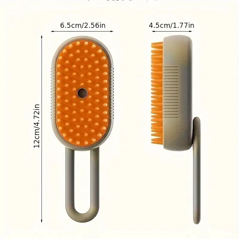 Self-Cleaning Electric Pet Grooming Brush Massage for Dogs and Cats 3-in-1 Steamy Brush for Removing Tangled and Loose Hair