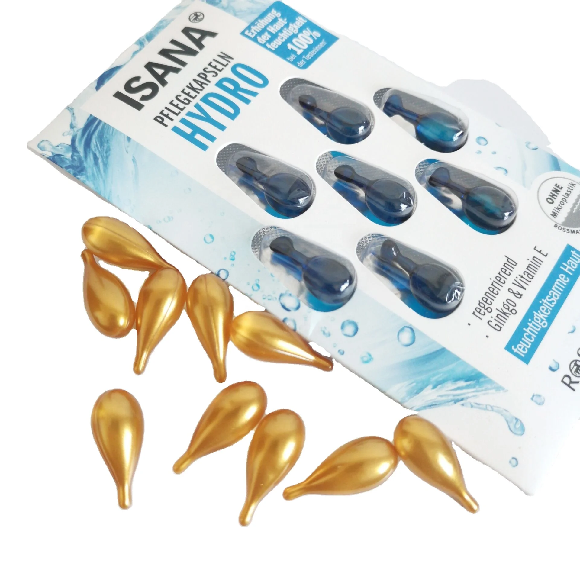 Organic Skin Whitening Anti Aging Gluta C Sheep Placenta Vitamin C Collagen Serum Capsule For Face Private Label