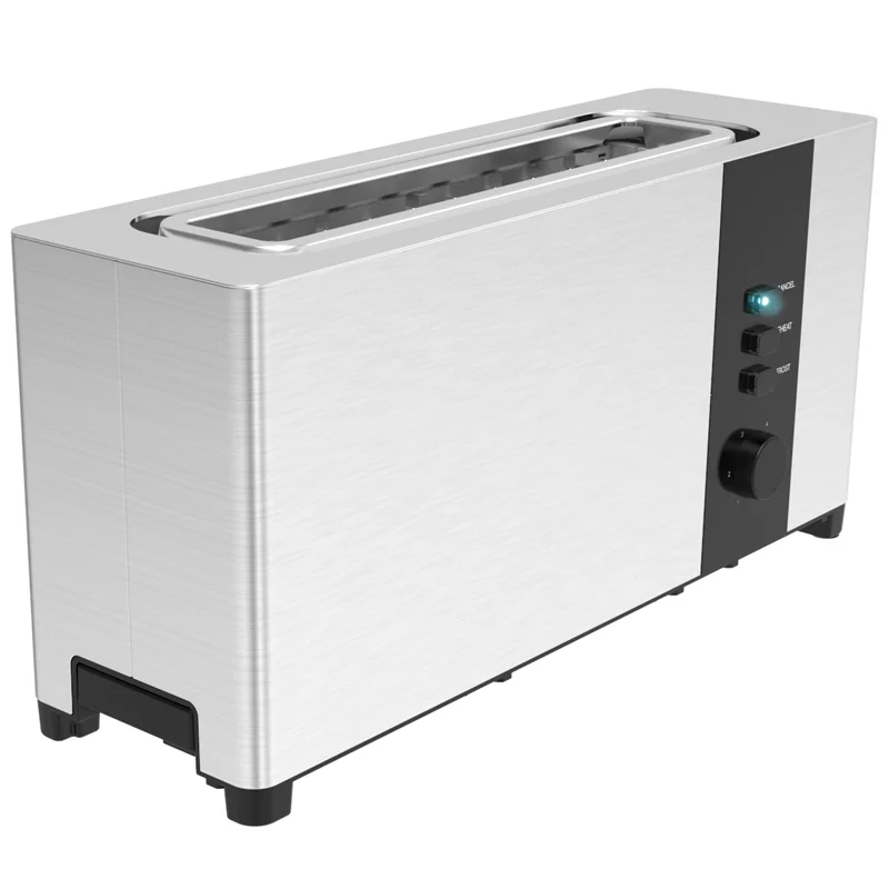 Manufacturers supply 2 long slot toasters, stainless steel household toaster OEM/ODM customization
