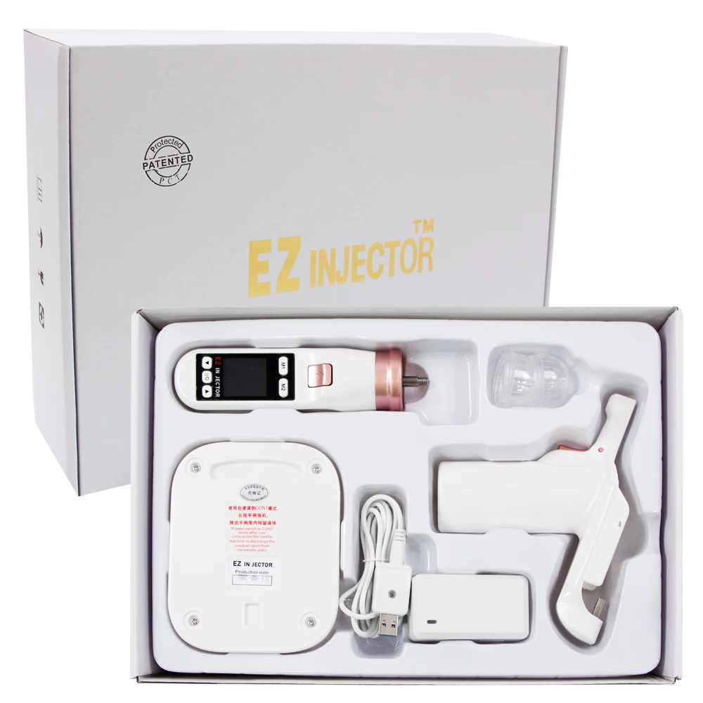 Wireless multi needle mesotherapy skin firm face lifting moisturizing facial ez injector vital injection gun