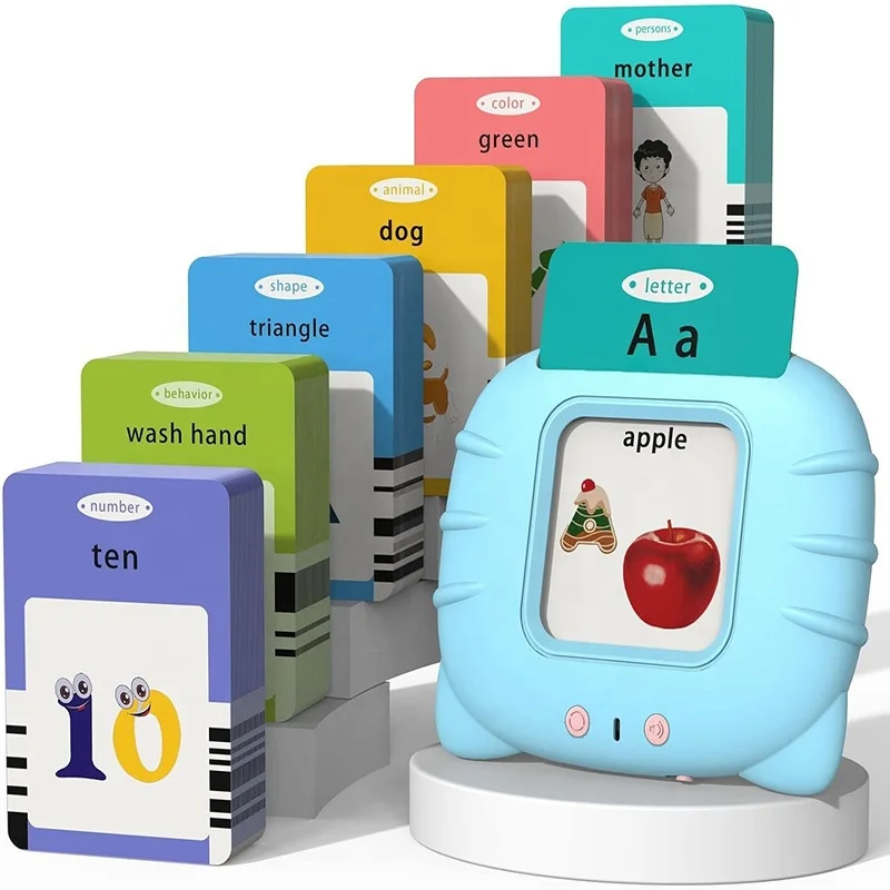 255 Word USB Rechargeable Toddler Packet Speech Talking Flash Card For Kids Children Educational