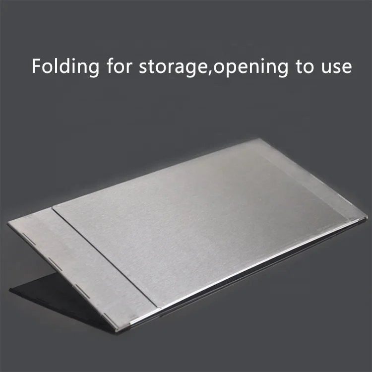 Stainless steel stable wind shield outdoor cooking stove portable folding  wind screen