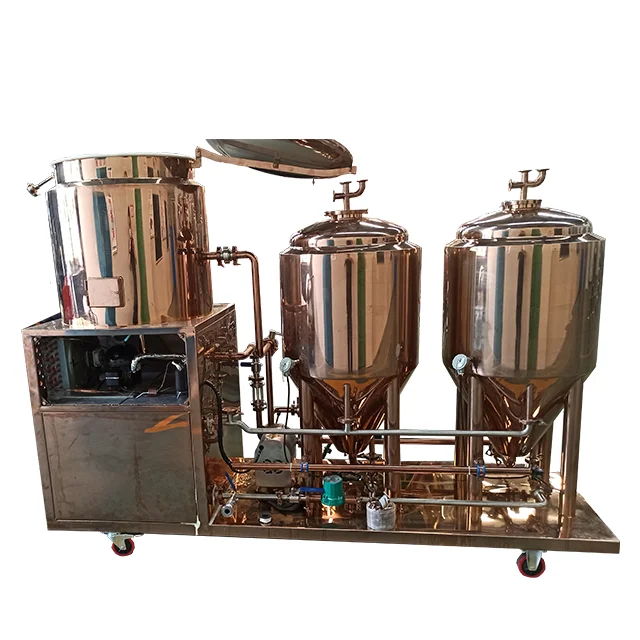 Microbrewery Beer Fermenting System Stainless Steel Copper Draft Beer Machine For Brewpub Brewmaster
