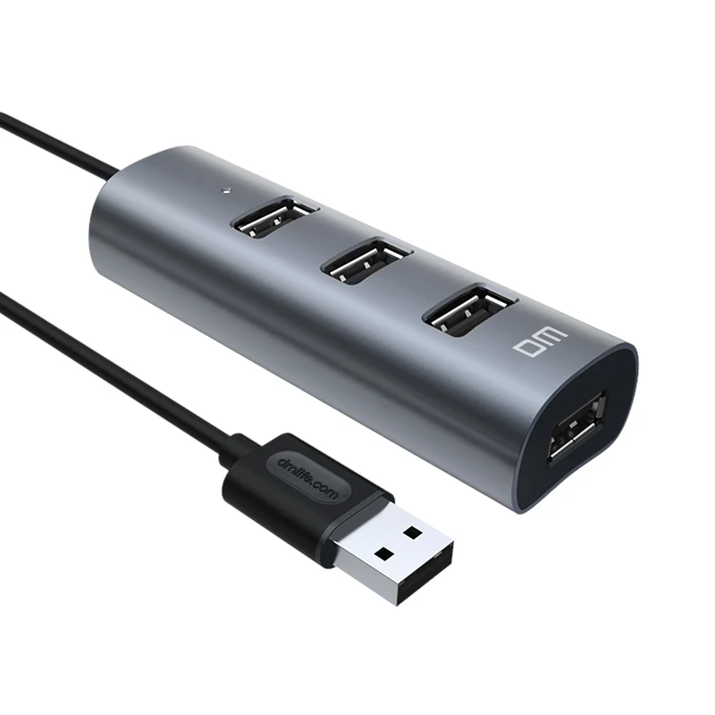 Usb-концентратор из алюминиевого сплава с логотипом для зарядки и передачи данных 2 0 концентратор CHB008