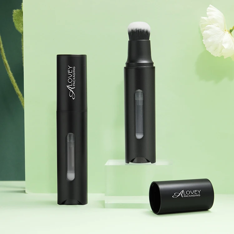 Best Sale  Multi Use 10g  Cream  Foundation Stick  Tube  With Built-In Foundation Brush Cosmetic Packaging With Low MOQ