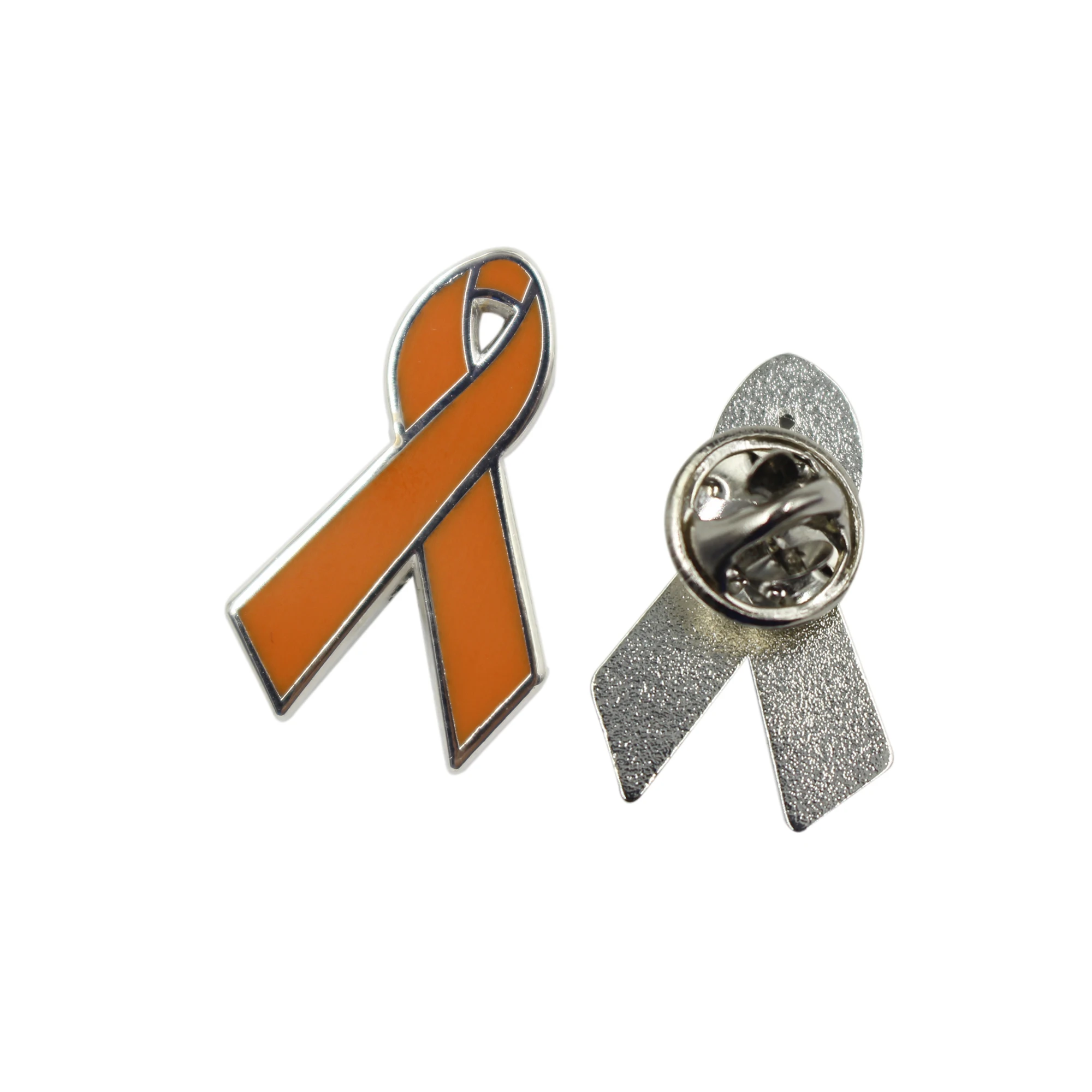 Factory Price Lung Cancer Awareness Medical Health Care Ribbon Lapel Pin Badge