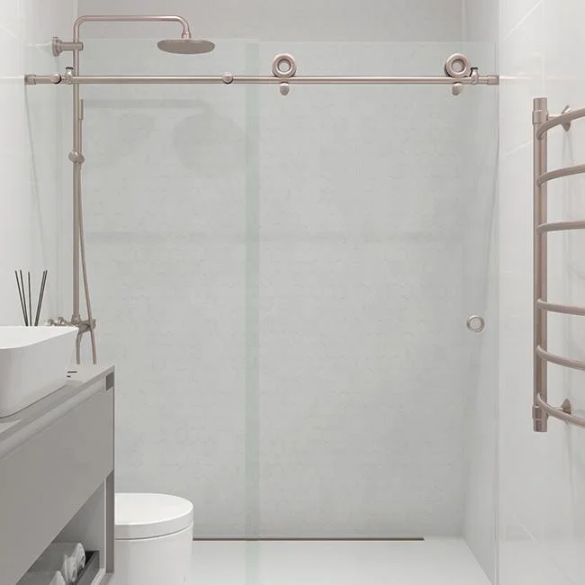 Factor Direct Sale 3/8 Inch Glass Bathroom Door Single Shower Sliding Door