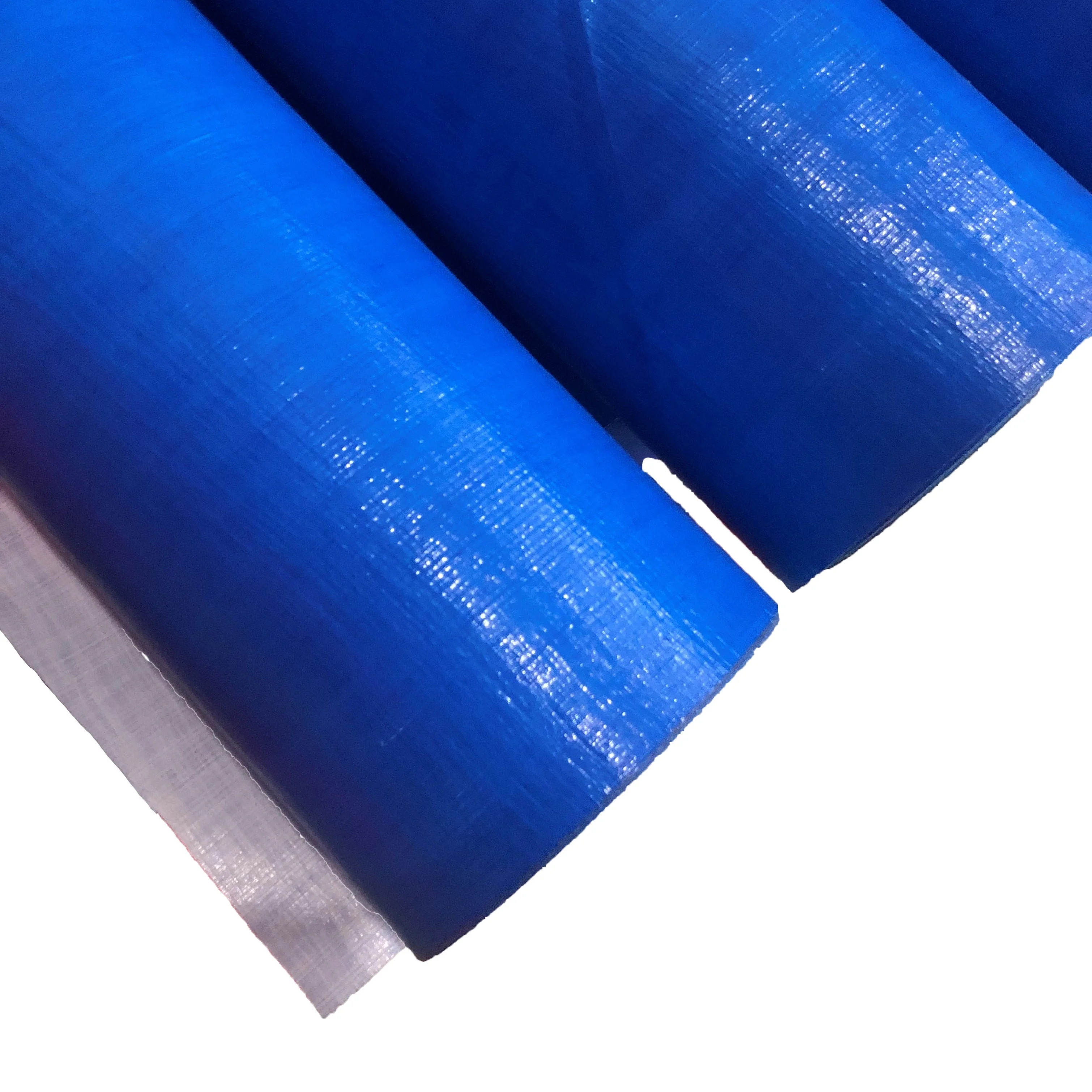 
Customized PE Tarpaulin Rolls Blue White Color Waterproof 2Mx100M HDPE Laminated Fabric Plastic Tarpaulin Rolls 