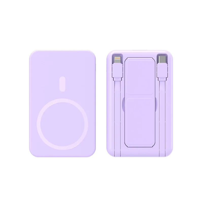 Foldable Portable Power Bank 10000mah Fast Charging 22.5w Pd Magnetic Power Bank Suitable For Iphone And Type-c