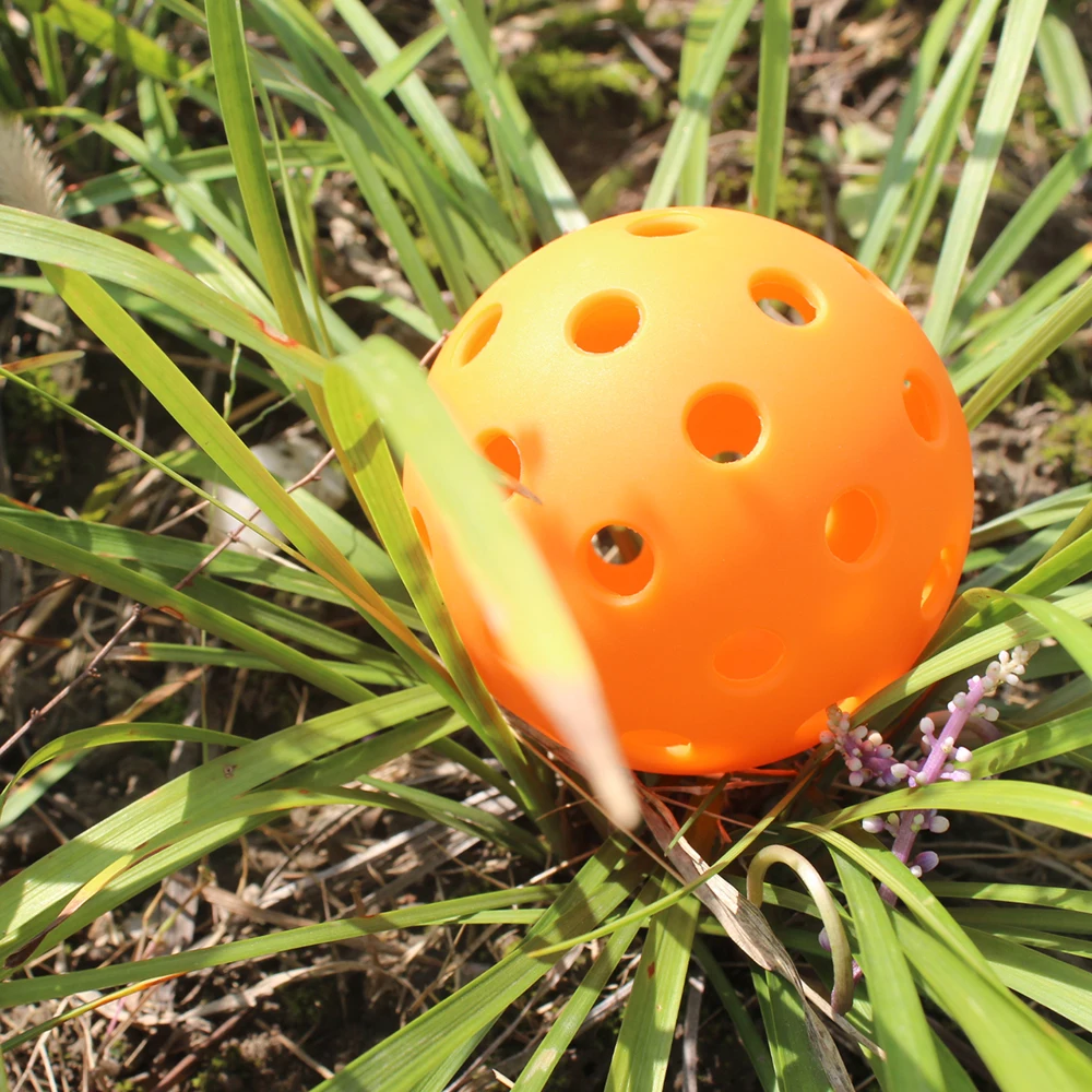 12 Pcs/Pack Airflow Pickleball Ball 40/26 Holes Batting Practice Ball Golf Balls Soft Training Baseball Softball with Mesh Bag