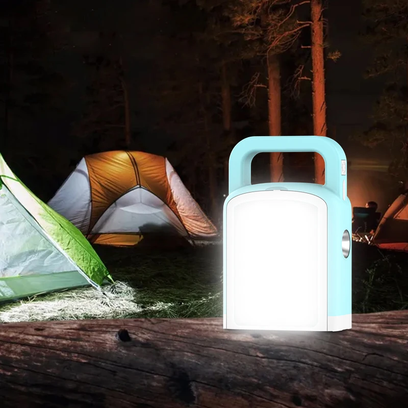 Portable AC Charging Outdoor Camping LED Lanterns Lights with RETRACTABLE HANDLE Rechargeable Camping Lamps