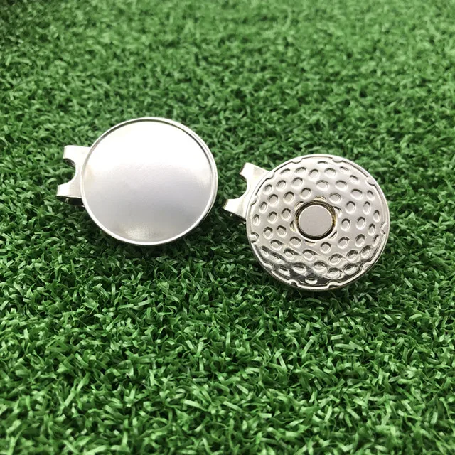 Аксессуары для гольфа на заказ, держатели, пустые магнитные металлические маркеры для мячей для гольфа, зажим для шляпы для гольфа