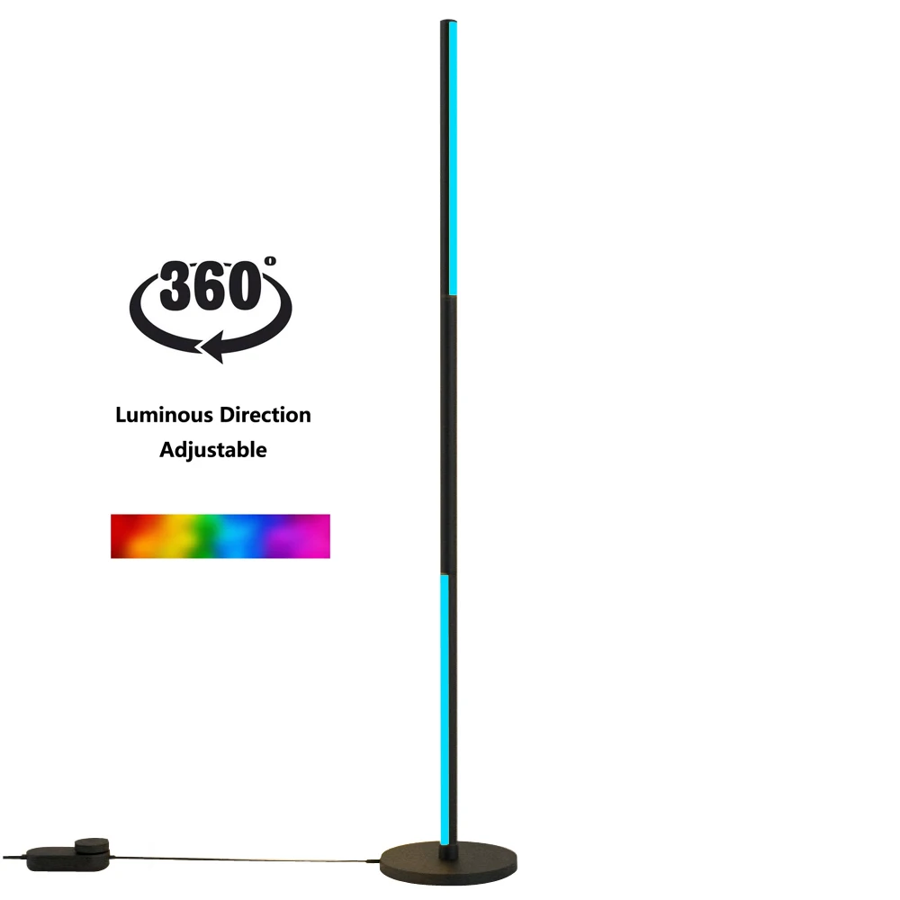 Floor Corner Lamp RGBW Modern Smart and DIY Mood Lamp FUTURE Designer Lamp Round for Living Room NEW Product LED White