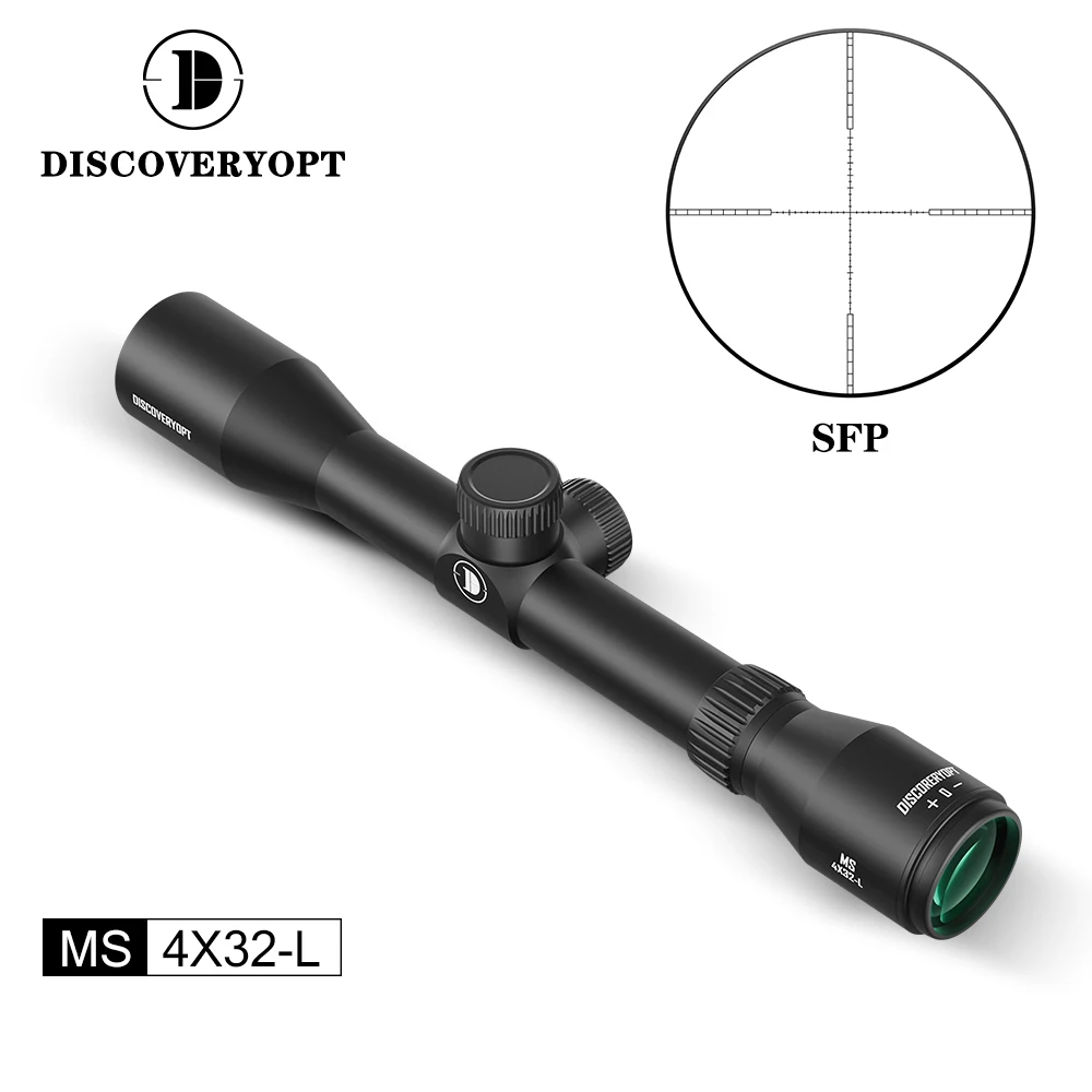 Discoveryopt MS 4X32-L 25 4 мм трубчатый второй фокальный плоский оптический прицел ударопрочный наружный с кольцом крепления
