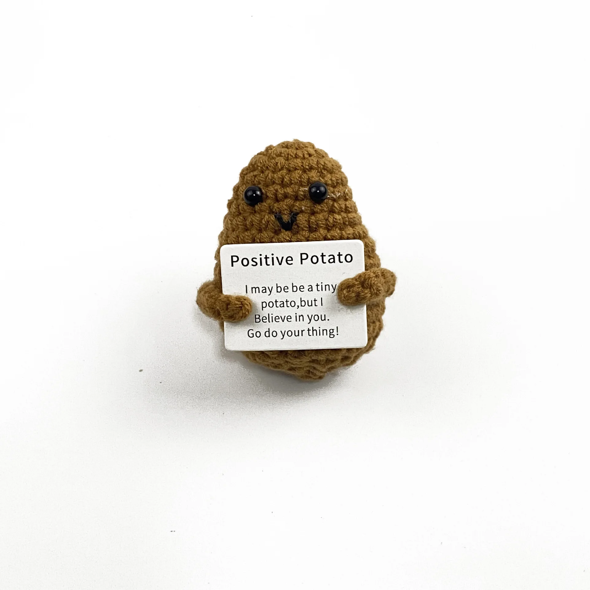 Горячая шерстяная вязаная мини-забавная позитивная кукла-кукла