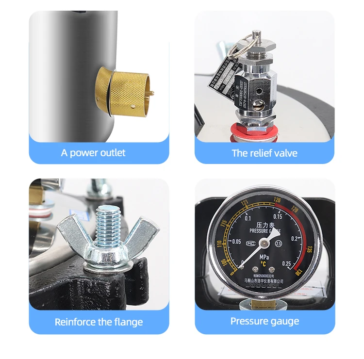 Portable Stainless Steel 24L Rapid Lab Industrial Steam Sterilizer Autoclave