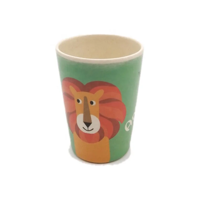 cute wholesale china supply baby family kid bamboo fiber plate bowl plate set