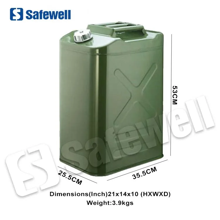 Safewell 25 liter 30l 50l collapsible palm oil in Yellow chafing fuel measuring Jerry can 60l 30l