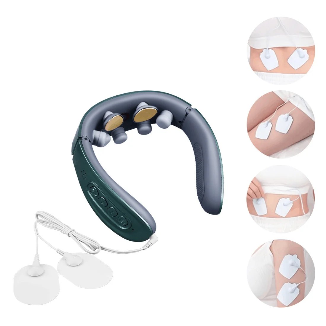 New Healthpal Oem 630nm Red Light Smart Portable Wireless Comfortable Neck Massager For Neck Back Massager