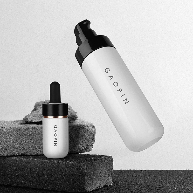 30ml 50ml 80ml 100ml 120ml luxury skincare packaging set containers pet cosmetics cream jar plastic bottle