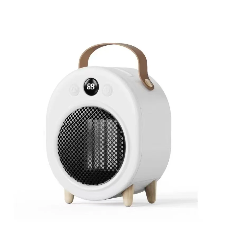 NX New Desktop Heater Small Portable LED Digital Display Heater Office Home Fast Heat Silent 5-speed Timing Electric Heater