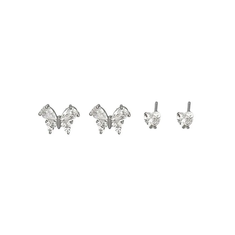 Popular Countries Lip Decoration Piercing Ear Internal Thread Lip Piercing Butterfly Shaped Lip Nails