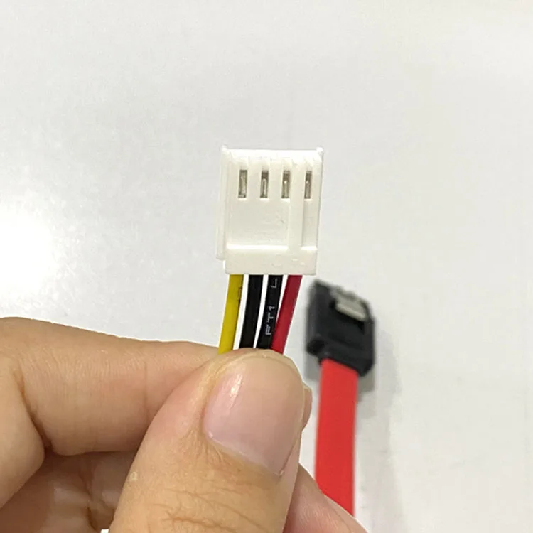 Customizable 22 Pin Power and Data Cable to 7 Pin Serial ATA and 4 Pin Power Cable Fit for Dreambox TV Box Case Fan