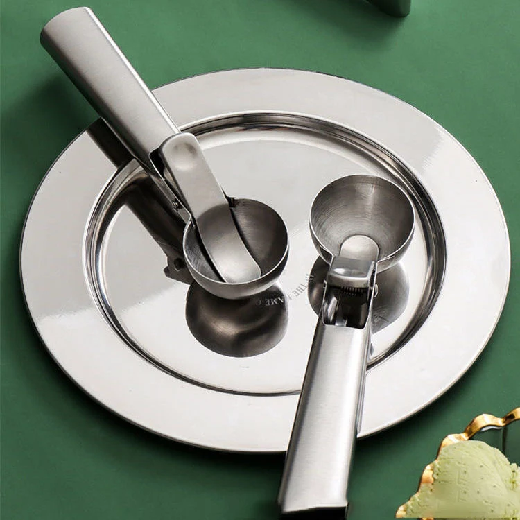 new wholesale hard mini mold freezer Stainless Steel Ice set Cream Scoop