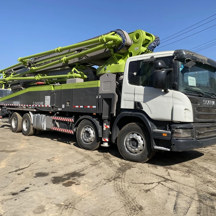 High quality used china zoomlion 56m concrete pump car price truck mounted concrete pump