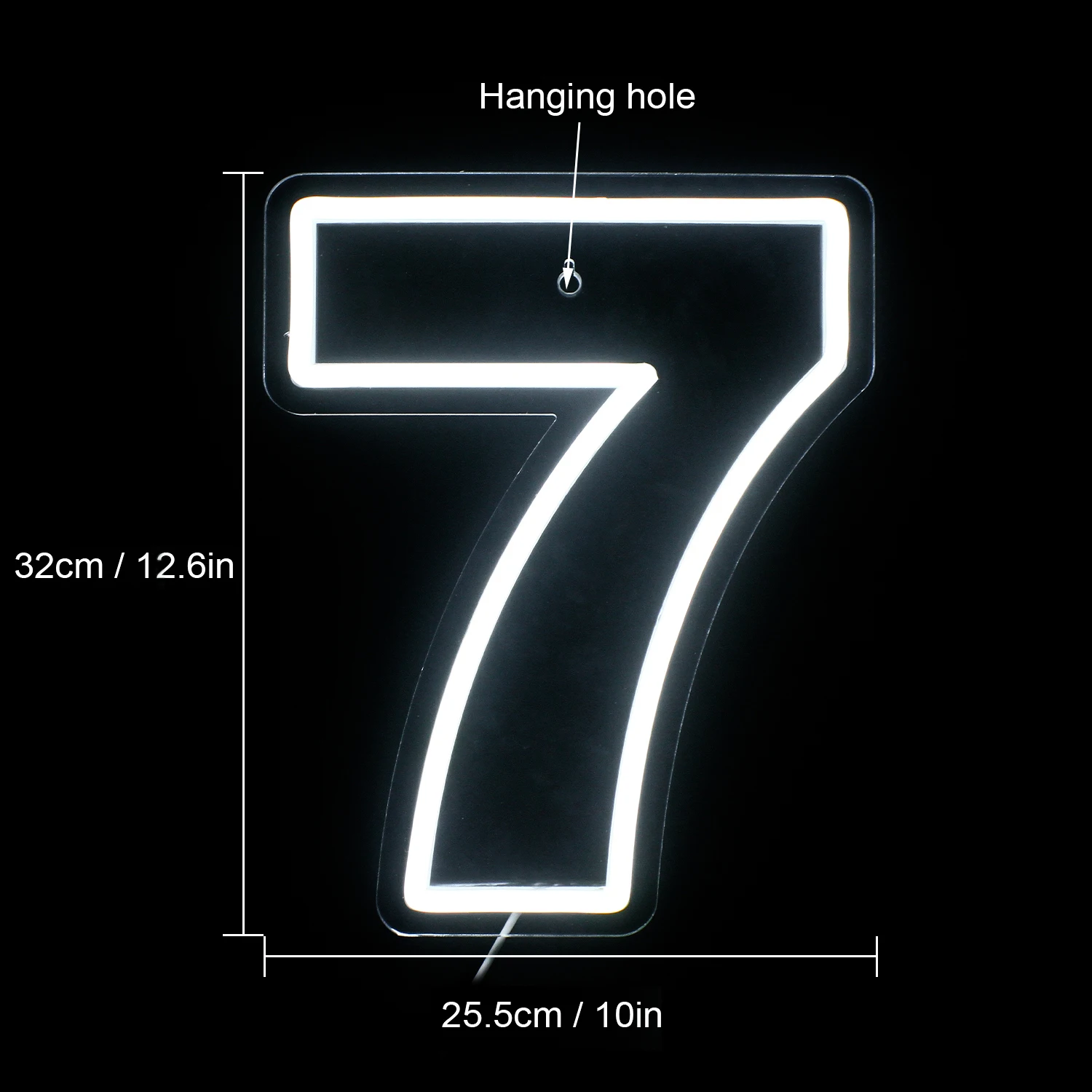 Wanxing Birthday Neon Sign Custom Number 7  LED Neon Light Party,Sweet Birthday Gifts