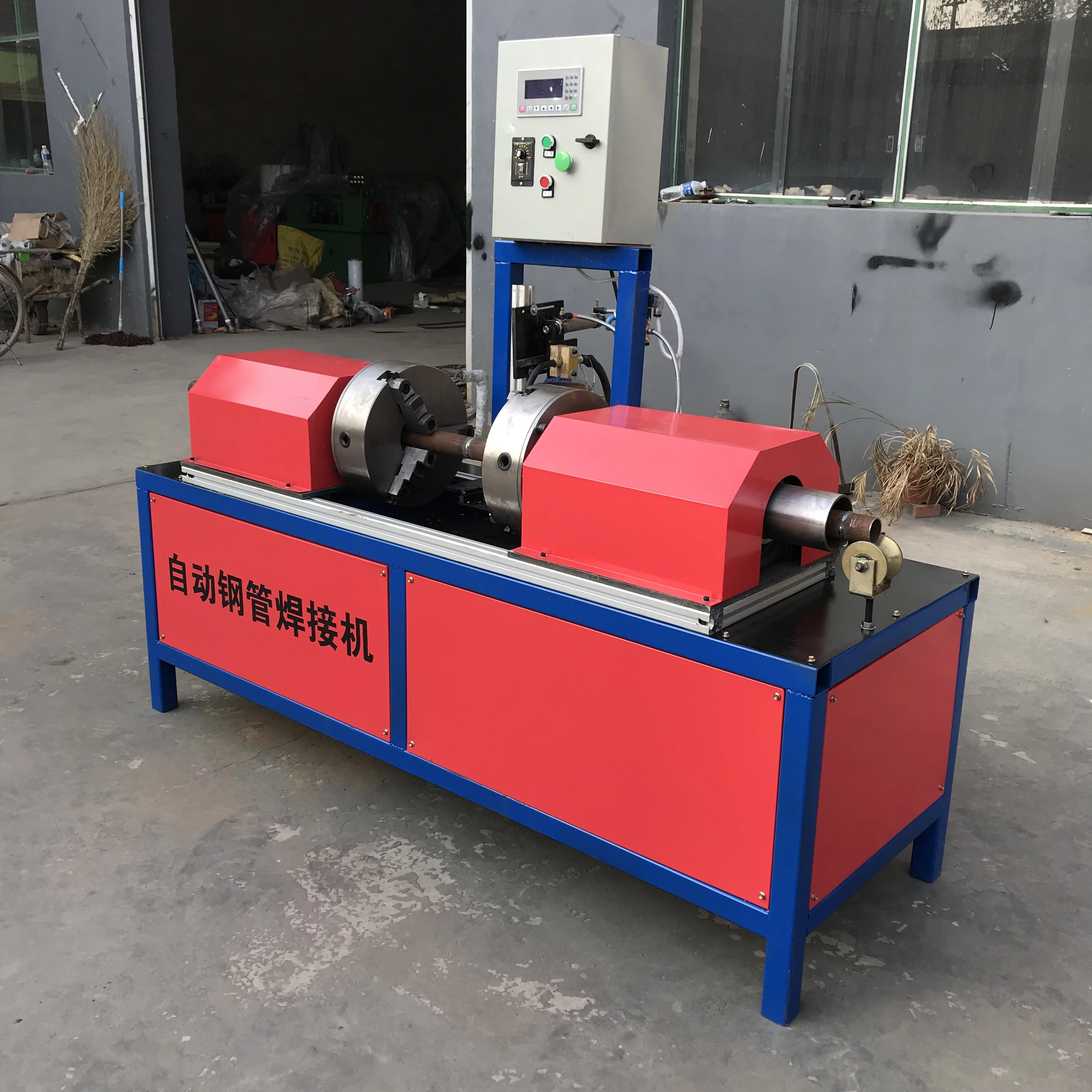 High quality Steel pipe welding machine Steel pipe butt welding metal pipe steel tube welding machine for selling