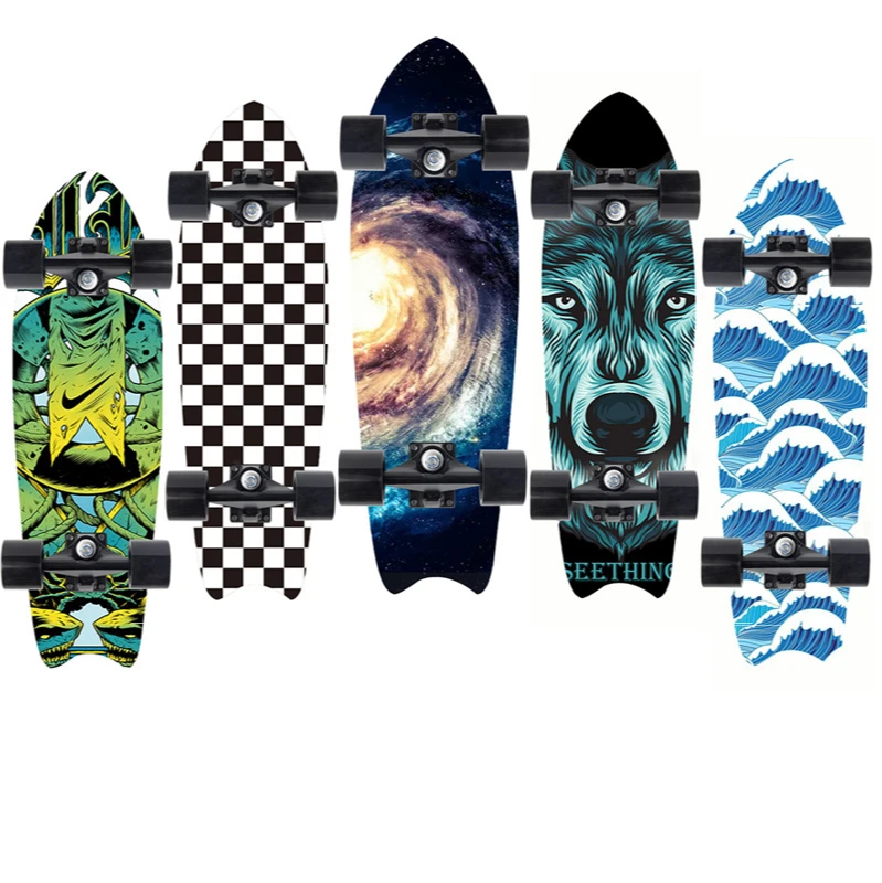 Land Surf Skateboard 1 Ply Bamboo 32 inch Swing Cruiser Surfing Skateboard for Adult Wholesale