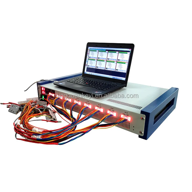 BST8-300-CST 8-Channel Battery Analyzer (0.6 - 300 mA, up to 5V) with Temperature & DCR Measurement