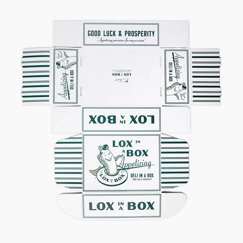 Custom large corrugated cookie food package container kraft brown shipping carton big size packaging paperboard box