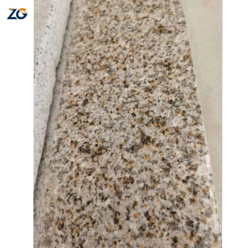ZGSTONE Cheap Customized Polished Prefab Natural Stone Ashen White Granite Slab Kitchen Countertop For Bathroom Decor