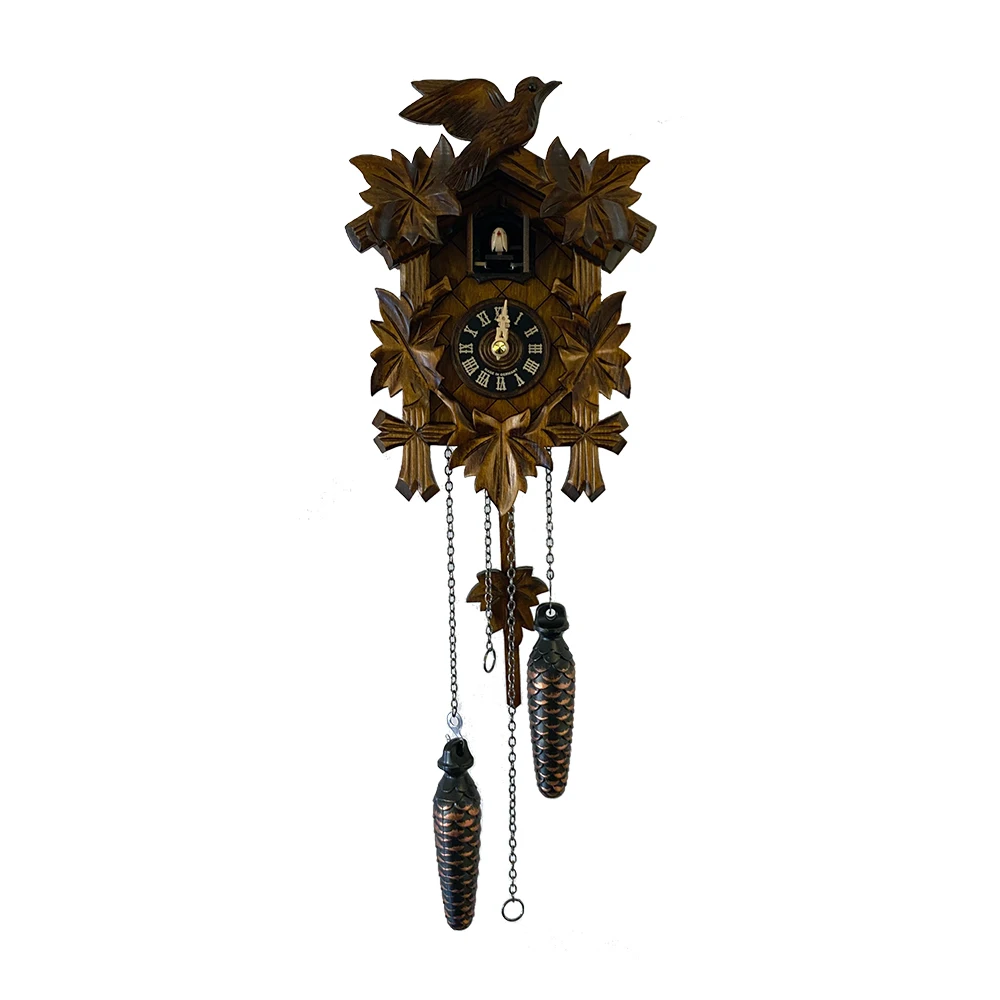 Germany High Quality Irregular Design Classic 5 Leaf German Cuckoo Clock For Home Decoration