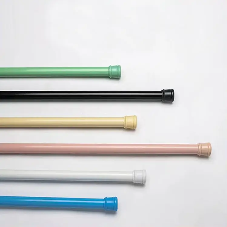 Shower Curtain Rods And Rails Curved Wholesale Crystal Gold Wooden Self Adhesive Good Quality Shower Curtain Rod Stainless Steel